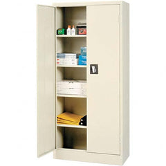 ALERA - 4 Shelf Locking Storage Cabinet - Industrial Tool & Supply