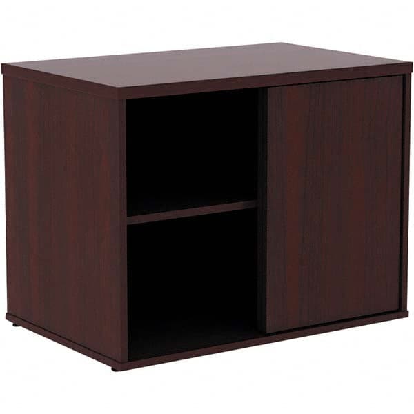 ALERA - 1 Shelf Sliding Door Storage Cabinet - Industrial Tool & Supply