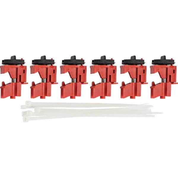Brady - Pack of 6 Multi-Pole Circuit Breaker Lockouts - Industrial Tool & Supply
