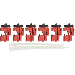 Brady - Pack of 6 Multi-Pole Circuit Breaker Lockouts - Industrial Tool & Supply