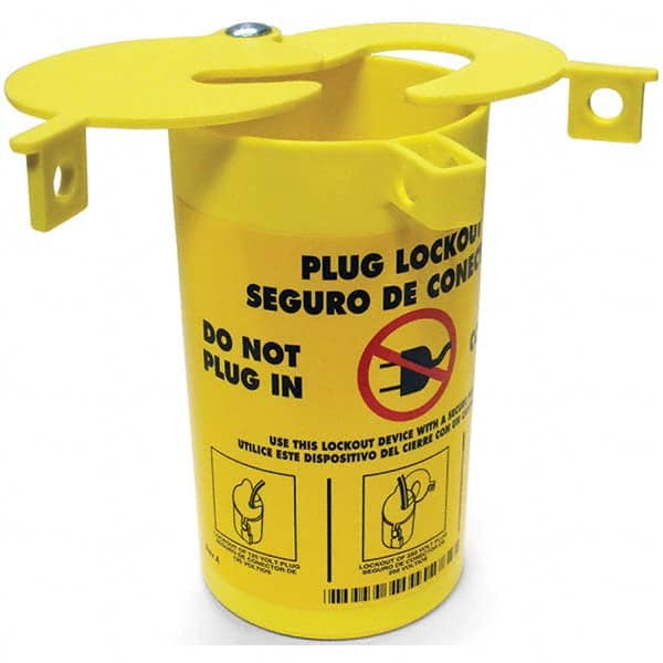 Brady - Pack of 48 Plug-Encasing Plug Lockouts - Industrial Tool & Supply