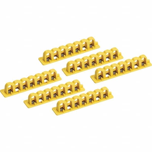Brady - Pack of 6 Lockout Accessory Lock Rails - Industrial Tool & Supply