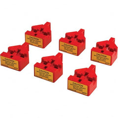 Brady - Pack of 6 Multi-Pole Circuit Breaker Lockouts - Industrial Tool & Supply