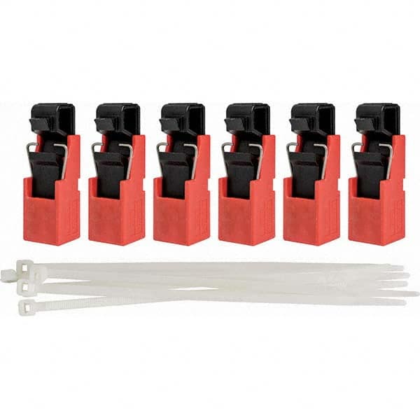 Brady - Pack of 6 Single-Pole Circuit Breaker Lockouts - Industrial Tool & Supply