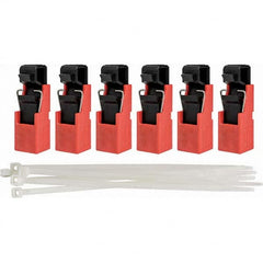 Brady - Pack of 6 Single-Pole Circuit Breaker Lockouts - Industrial Tool & Supply