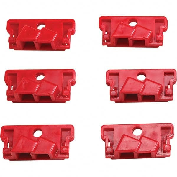 Brady - Pack of 6 Single-Pole Circuit Breaker Lockouts - Industrial Tool & Supply