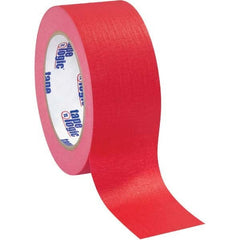 Tape Logic - Pack of (12), 60 Yd Rolls 2" Red Crepe Paper Masking Tape - Industrial Tool & Supply
