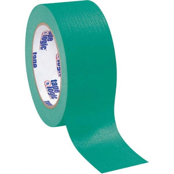 Tape Logic - Pack of (12), 60 Yd Rolls 2" Green Crepe Paper Masking Tape - Industrial Tool & Supply