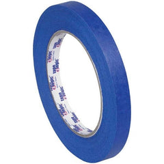 Tape Logic - Pack of (12), 60 Yd Rolls 1/2" Blue Crepe Paper Painter's Tape - Industrial Tool & Supply