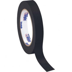 Tape Logic - Pack of (12), 60 Yd Rolls 3/4" Black Crepe Paper Masking Tape - Industrial Tool & Supply