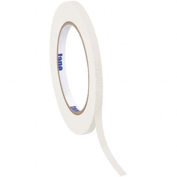 Tape Logic - Pack of (12), 60 Yd Rolls 1/2" White Crepe Paper Masking Tape - Industrial Tool & Supply