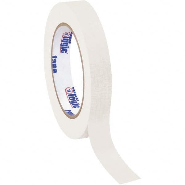 Tape Logic - Pack of (12), 60 Yd Rolls 3/4" White Crepe Paper Masking Tape - Industrial Tool & Supply
