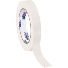 Tape Logic - Pack of (12), 60 Yd Rolls 3/4" White Crepe Paper Masking Tape - Industrial Tool & Supply