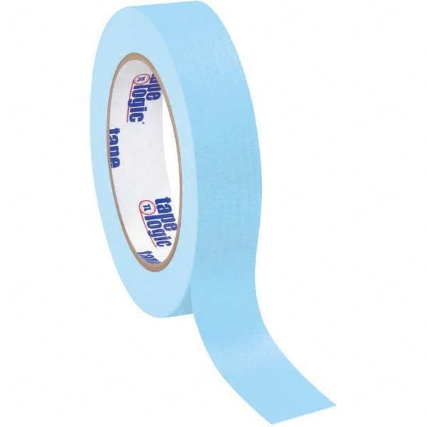 Tape Logic - Pack of (12), 60 Yd Rolls 1" Light Blue Crepe Paper Masking Tape - Industrial Tool & Supply