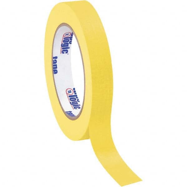 Tape Logic - Pack of (12), 60 Yd Rolls 3/4" Yellow Crepe Paper Masking Tape - Industrial Tool & Supply