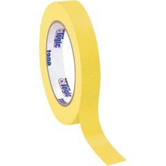 Tape Logic - Pack of (12), 60 Yd Rolls 3/4" Yellow Crepe Paper Masking Tape - Industrial Tool & Supply