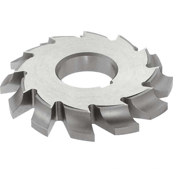 Corner Rounding End Mill: 16″ Radius, 2″ Diam, 4 Flutes, High Speed Steel 1″ Shank Dia, TiN Finish, Single End