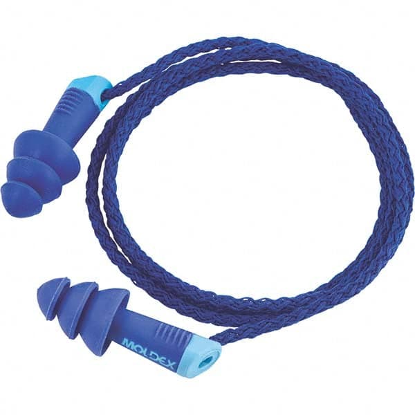 Moldex - 200 1-Pack Pairs Reusable Corded 27 dB Flanged Earplugs - Industrial Tool & Supply