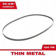 Milwaukee Tool - 35-3/8" x 1/2" x 0.02" 14 TPI Bi-Metal Portable Band Saw Blade - Industrial Tool & Supply