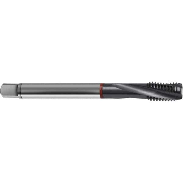 Guhring - 6-40 UNF 3 Flute 2BX Bottoming Spiral Flute Tap - High Speed Steel, TiCN Finish, 2.2047" OAL, Right Hand Flute, Right Hand Thread, H3/H4, Series 4374 - Exact Industrial Supply
