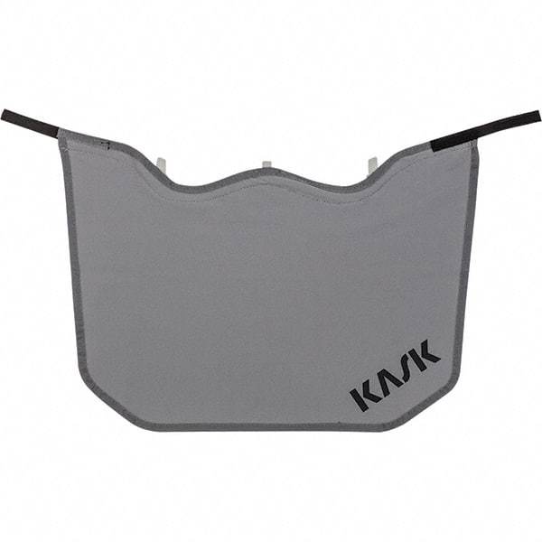 Kask America - Polyester Hard Hat Neck Shade - Blade Mounted Attachment, Gray, Compatible with KASK Zenith - Industrial Tool & Supply