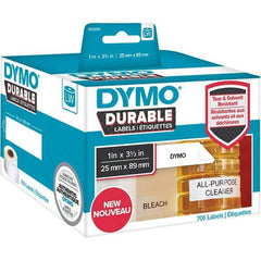 Dymo - Labels, Ribbons & Tapes Type: Shelving Labels Color: White - Industrial Tool & Supply