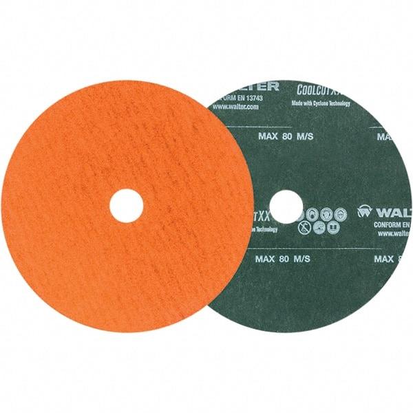 WALTER Surface Technologies - 6" Diam 7/8" Hole 100 Grit Fiber Disc - Ceramic - Industrial Tool & Supply