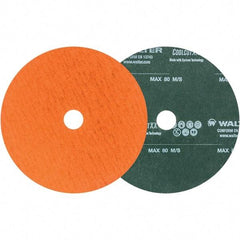 WALTER Surface Technologies - 6" Diam 7/8" Hole 100 Grit Fiber Disc - Ceramic - Industrial Tool & Supply