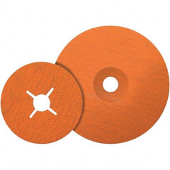 WALTER Surface Technologies - 6" Diam 7/8" Hole 36 Grit Fiber Disc - Ceramic - Industrial Tool & Supply