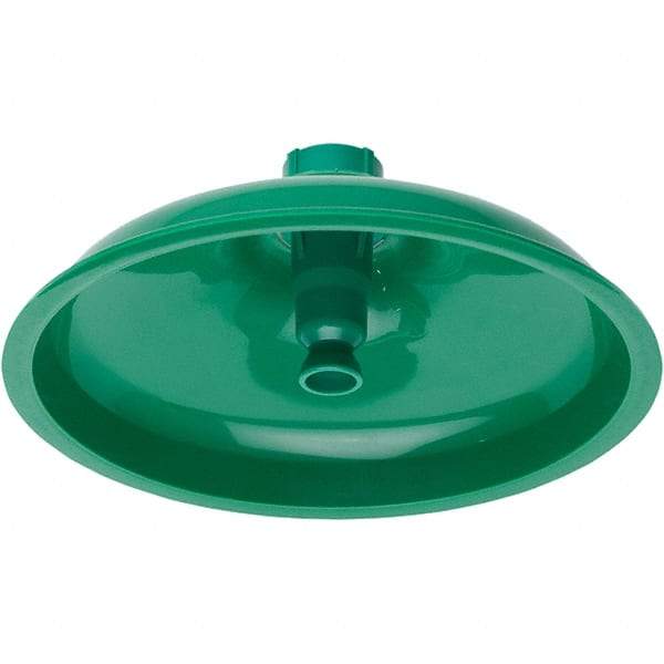 Haws - 11" Long x 11" Wide x 4" High, Plastic Plumbed Wash Station Showerhead - Green Matting - Industrial Tool & Supply