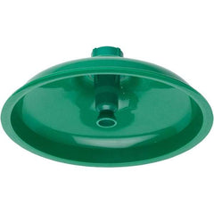 Haws - 11" Long x 11" Wide x 4" High, Plastic Plumbed Wash Station Showerhead - Green Matting - Industrial Tool & Supply