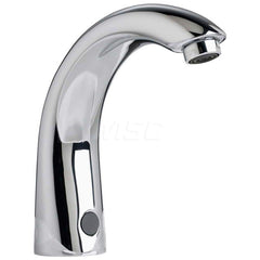 Electronic & Sensor Faucets; Type: Electronic Proximity Lavatory Faucet; Style: Modern; Spout Type: Standard; Mounting Centers: Single Hole; Finish/Coating: Polished Chrome; Voltage (DC): 6; Special Item Information: Touchless Faucet; PCA Vandal-Resistant