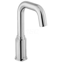 Electronic & Sensor Faucets; Type: Sensor-Operated Proximity Lavatory Faucet; Style: Contemporary; Modern; Spout Type: Standard; Mounting Centers: Single Hole; Finish/Coating: Polished Chrome; Voltage (DC): 6; Special Item Information: Touchless Faucet; S