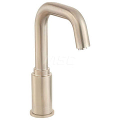 Electronic & Sensor Faucets; Type: Sensor-Operated Proximity Lavatory Faucet; Style: Contemporary; Modern; Spout Type: Low Arc; Gooseneck; Mounting Centers: Single Hole; Finish/Coating: Brushed Nickel; Voltage (DC): 6; Special Item Information: Touchless