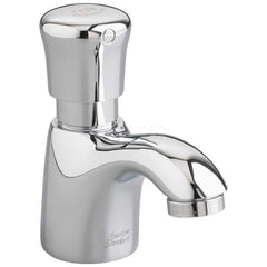 Electronic & Sensor Faucets; Type: Metering Faucet with Extended Spout; Style: Traditional; Spout Type: Standard; Mounting Centers: Single Hole; Finish/Coating: Polished Chrome; Special Item Information: 0.5 GPM Flow Rate; Vandal-Resistant Non-Aerated Spr