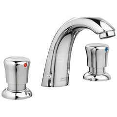 Electronic & Sensor Faucets; Type: Metering 2-Handle Faucet; Style: Traditional; Spout Type: Standard; Mounting Centers: 8; Finish/Coating: Polished Chrome; Special Item Information: 0.5 GPM Flow Rate; Vandal-Resistant Non-Aerated Spray; For Use With: Bat