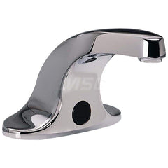 Electronic & Sensor Faucets; Type: Electronic Touchless Lavatory Faucet; Style: Contemporary; Spout Type: Standard; Mounting Centers: Center Hole; Voltage (AC): 120/240; Finish/Coating: Polished Chrome; Special Item Information: Vandal-Resistant; Touchles
