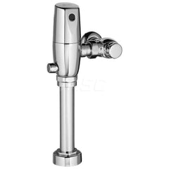 Automatic Flush Valves; Type: Exposed Toilet Flush Valve; Style: Single Flush; For Use With: Toilets; Gallons Per Flush: 1.28; Pipe Size: 1; Spud Coupling Size: 1-1/2; Cover Material: Metal; Inlet Size: 1; Litres Per Flush: 4.8