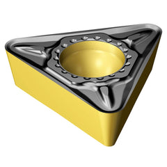 Turning Insert:  TPMT 11 03 04-PM 4415, TiCN, Al2O3 & TiN Finish,  Neutral,  0.0156″ Corner Radius,  N/A Series  TPMT-PM