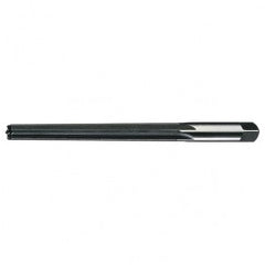 #2/0 STR / RHC HSS Straight Shank Straight Flute Taper Pin Reamer - Bright - Industrial Tool & Supply
