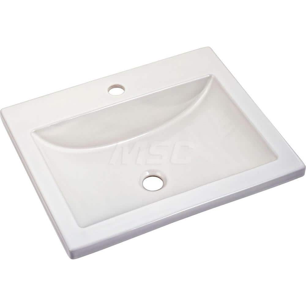 Sinks; Type: Drop-In Sink; Outside Length: 17-3/4; Outside Width: 21-1/4; Outside Height: 6-1/2; Inside Length: 12; Inside Width: 18; Depth (Inch): 4-1/2; Number of Compartments: 1.000; Includes Items: Cut-Out Template; Drop-In Sink; Material: Vitreous Ch