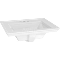 Sinks; Type: Pedestal Sink Top; Outside Length: 20; Outside Width: 24-1/4; Outside Height: 8; Inside Length: 11-7/8; Inside Width: 19-3/8; Depth (Inch): 6; Number of Compartments: 1.000; Includes Items: Mounting Kit; Pedestal Sink Top; Material: Vitreous