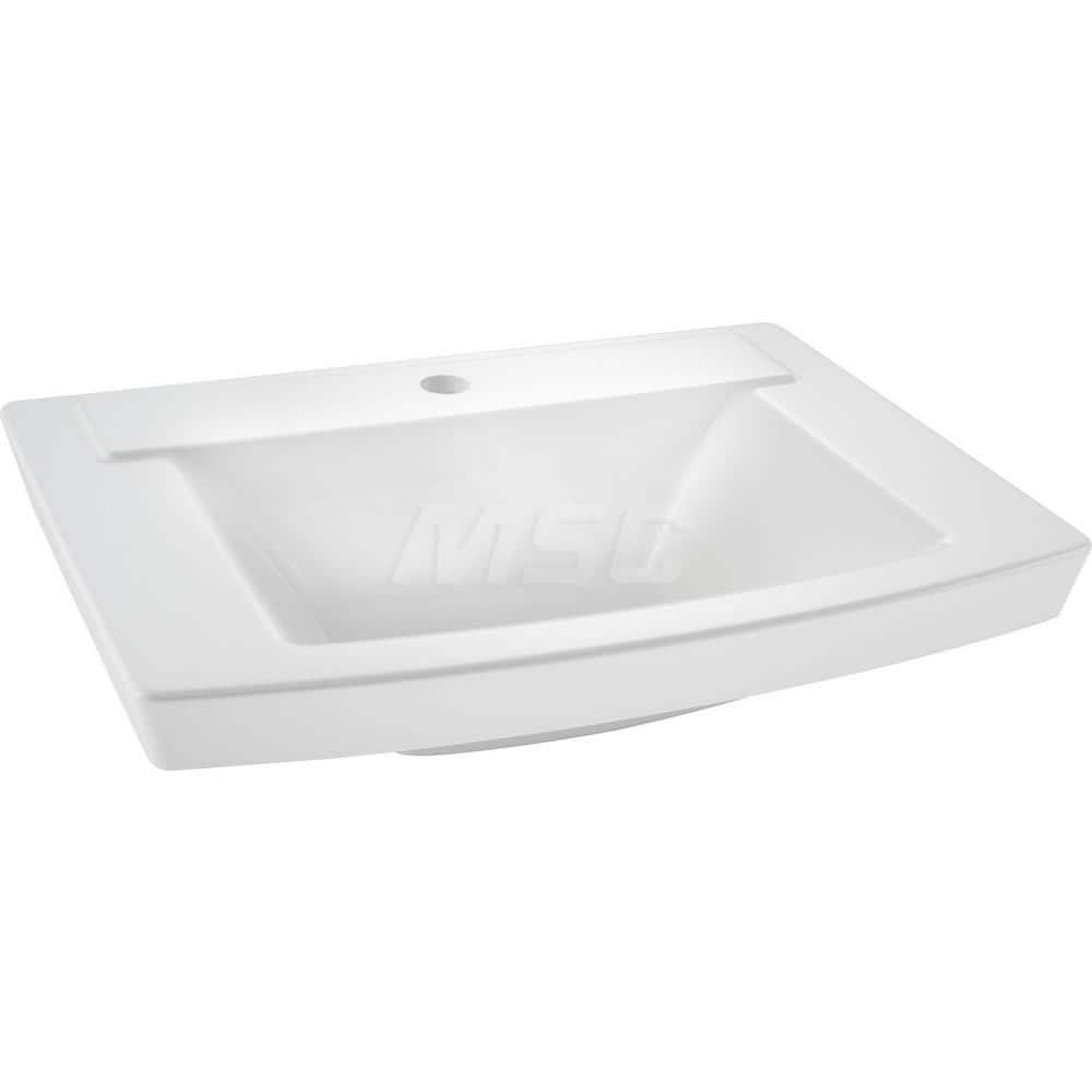 Sinks; Type: Wall-Hung Sink; Outside Length: 18-1/4; Outside Width: 20; Outside Height: 10; Inside Length: 10-7/8; Inside Width: 15; Depth (Inch): 6-1/4; Number of Compartments: 1.000; Includes Items: Wall-Hung Sink; Wall Hanger; Material: Vitreous China;