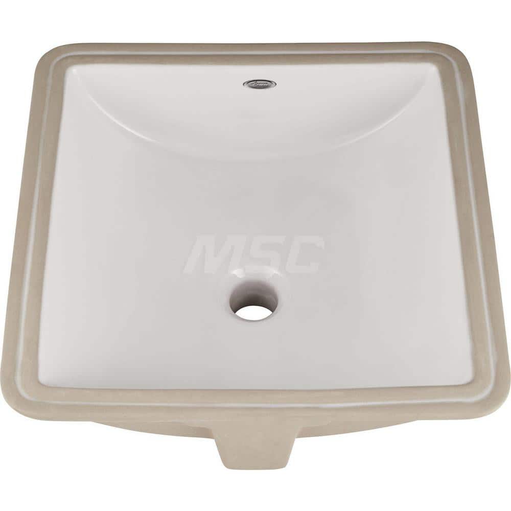 Sinks; Type: Glazed Underside Undermount Sink; Outside Length: 19-3/4; Outside Width: 13-3/4; Outside Height: 8-1/2; Inside Length: 18; Inside Width: 12; Depth (Inch): 6; Number of Compartments: 1.000; Includes Items: Undermount Sink; Mounting Kit; Materi