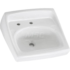 Sinks; Type: Semi-Pedestal Sink; Outside Length: 20; Outside Width: 24-1/4; Outside Height: 18-3/8; Inside Length: 12; Inside Width: 19-3/8; Depth (Inch): 6; Number of Compartments: 1.000; Includes Items: Semi-Pedestal Sink; Mounting Kit; Material: Vitreo