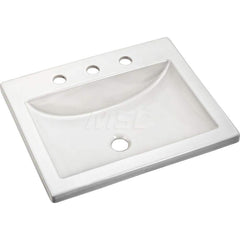 Sinks; Type: Drop-In Sink; Outside Length: 17-3/4; Outside Width: 21-1/4; Outside Height: 6-1/2; Inside Length: 12; Inside Width: 18; Depth (Inch): 4-1/2; Number of Compartments: 1.000; Includes Items: Cut-Out Template; Drop-In Sink; Material: Vitreous Ch