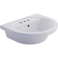 Sinks; Type: Wall-Hung Sink; Outside Length: 20-1/4; Outside Width: 21; Outside Height: 7-3/8; Inside Length: 14-9/16; Inside Width: 15; Depth (Inch): 5; Number of Compartments: 1.000; Includes Items: Wall-Hung Sink; Wall Hanger; Material: Vitreous China;
