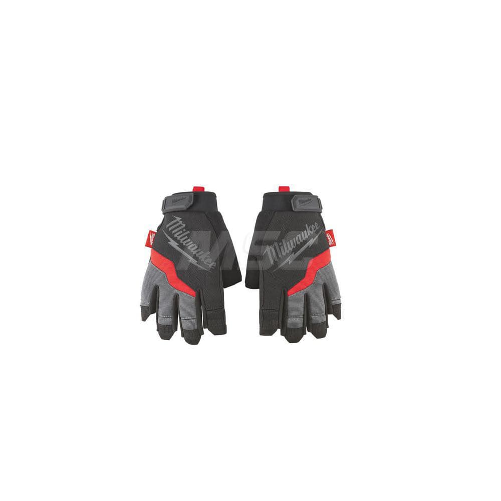 General Purpose Gloves: Size 2XL, Polyester-Lined Black, Smooth Grip