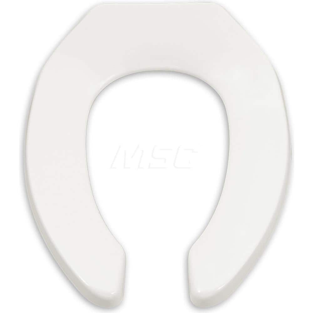 Toilet Seats; Type: Open Front Toilet Seat; Style: Modern; Material: Plastic; Color: White; Outside Width: 13-1/2; Inside Width: 7-1/4; Length (Inch): 13-1/2; Installations: Residential, Commercial; Minimum Order Quantity: Plastic; Material: Plastic