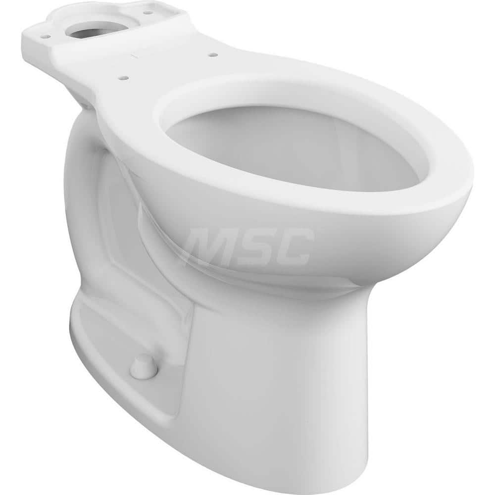 Toilets; Type: Right Height Toilet Bowl; Bowl Shape: Elongated; Mounting Style: Floor; Gallons Per Flush: 1.28; Overall Height: 16-1/2; Overall Width: 14; Overall Depth: 27-3/8; Rim Height: 16-1/2; Trapway Size: 2-1/8; Rough In Size: 10.00; Material: Vitr